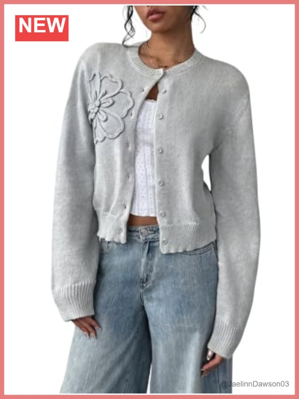 Women's Button Down Cropped Lightweight Cardigan Sweater